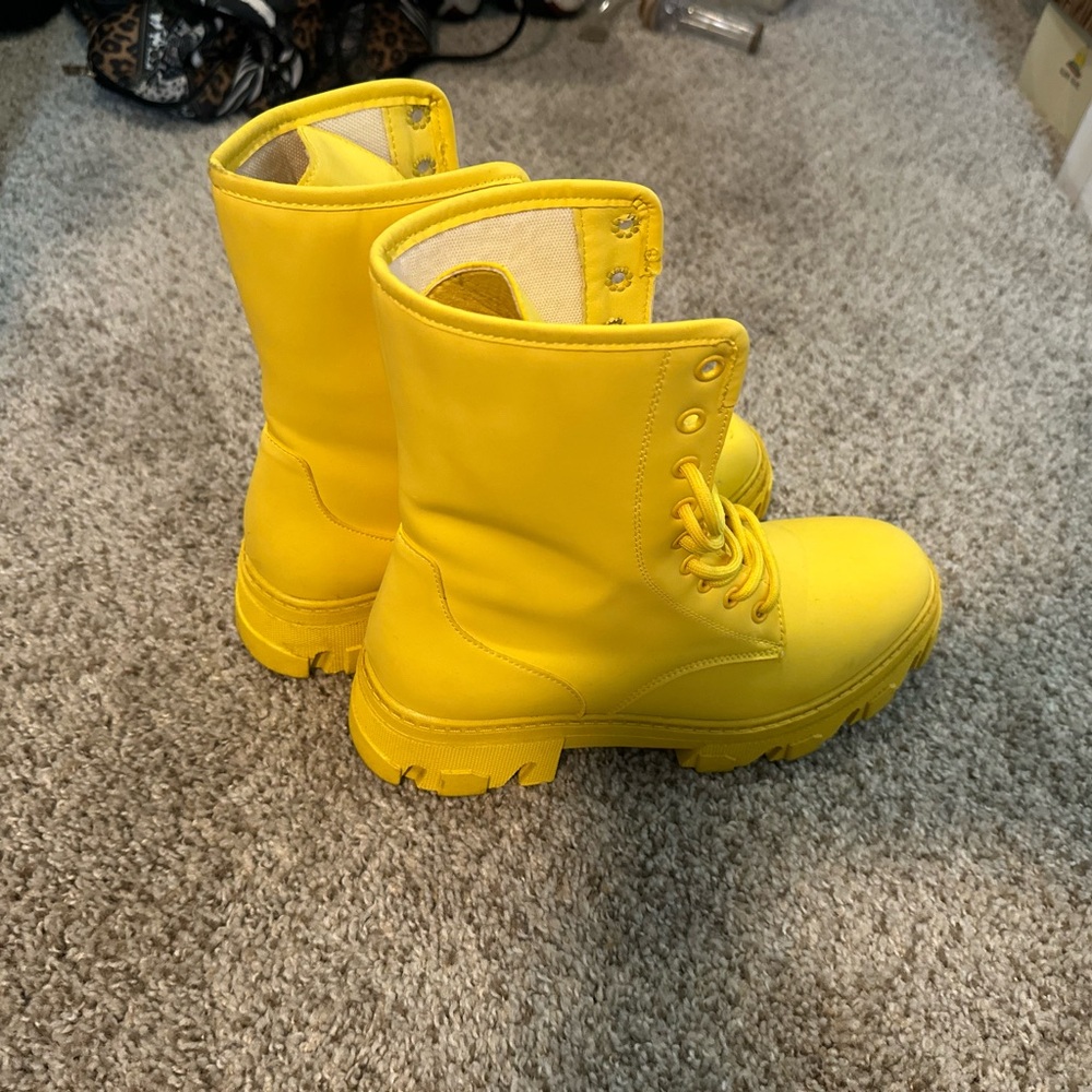 Cape Robbin Yellow Ankle Boots